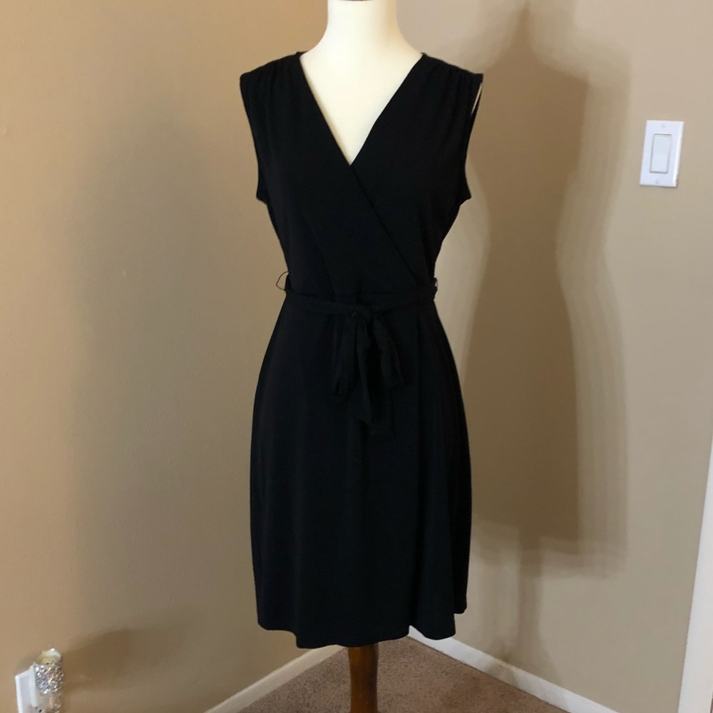 Wrap dress - black